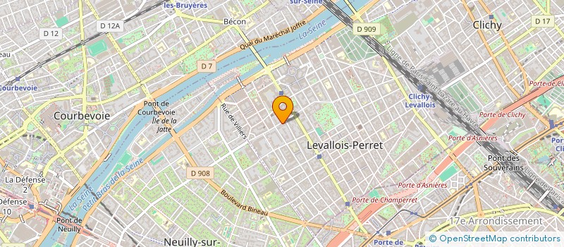 localisation de l'entreprise METAMORPHOSE à LEVALLOIS-PERRET
