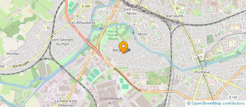 localisation de l'entreprise METAMORPHOSE  LE MANS