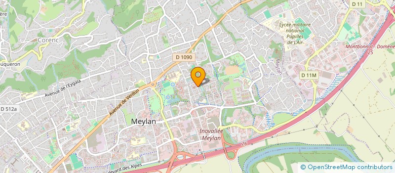 localisation de l'entreprise METAMORPHOSE à MEYLAN