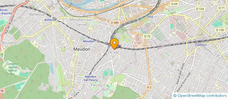 localisation de l'entreprise METAMORPHOSE  MEUDON