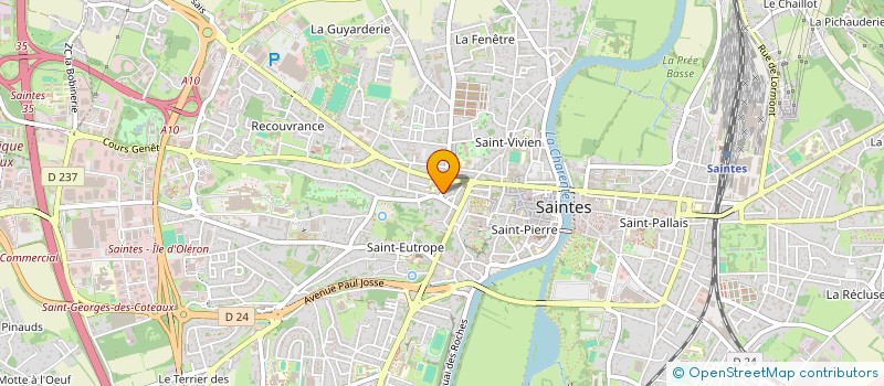 localisation de l'entreprise METAMORPHOSE  SAINTES