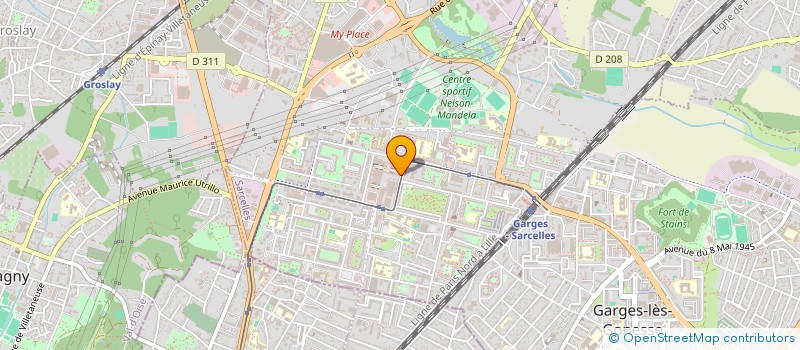 localisation de l'entreprise METAMORPHOSE PARAMOUR à SARCELLES