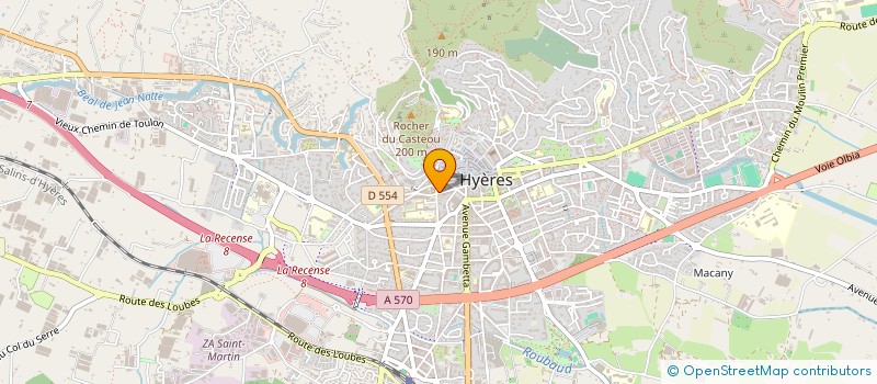 localisation de l'entreprise METAMORPHOSE SCOOP  HYERES