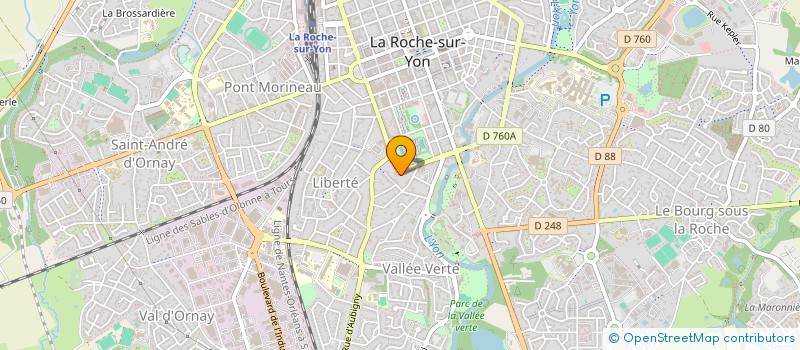 localisation de l'entreprise METAMORPHOSES à LA ROCHE-SUR-YON