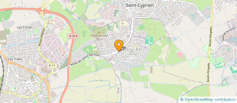 localisation de l'entreprise METAMURPH STUDIO  LATOUR-BAS-ELNE