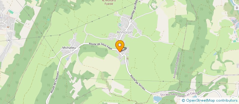 localisation de l'entreprise METANOEO  ANNOISIN-CHATELANS