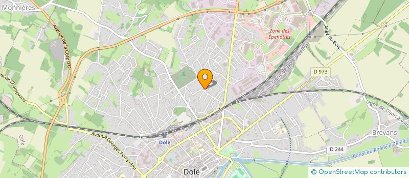 localisation de l'entreprise METANOIA 39 à DOLE