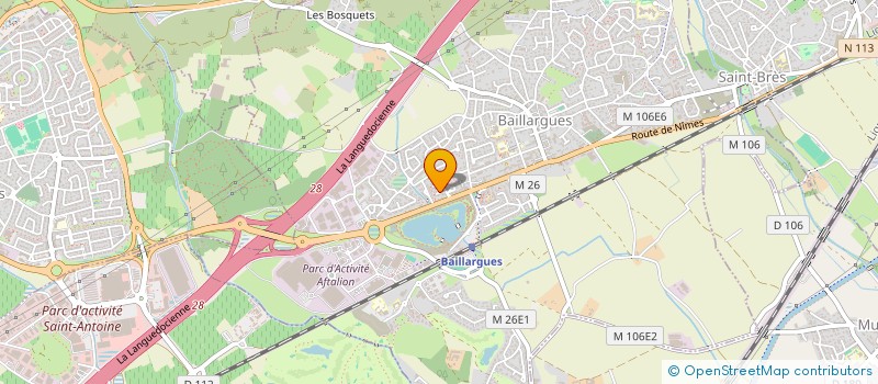 localisation de l'entreprise METANOIA à BAILLARGUES