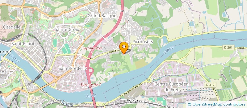 localisation de l'entreprise METANOIA à BAYONNE