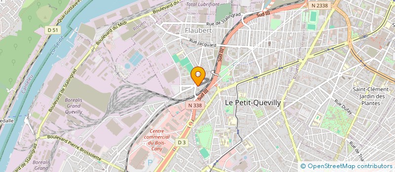 localisation de l'entreprise METANOR SOCIETE A RESPONSABILITE LIMITEE à LE PETIT-QUEVILLY