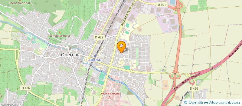 localisation de l'entreprise METANUTRITION  OBERNAI