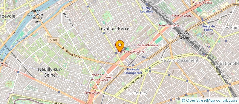 localisation de l'entreprise METAPARC à LEVALLOIS-PERRET