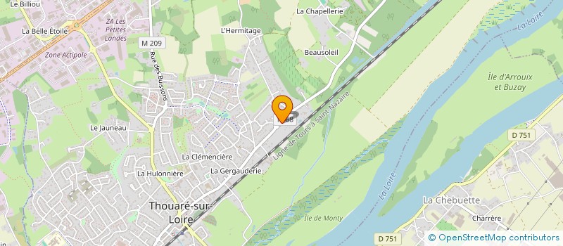 localisation de l'entreprise METAPEBA  SAINTE-LUCE-SUR-LOIRE