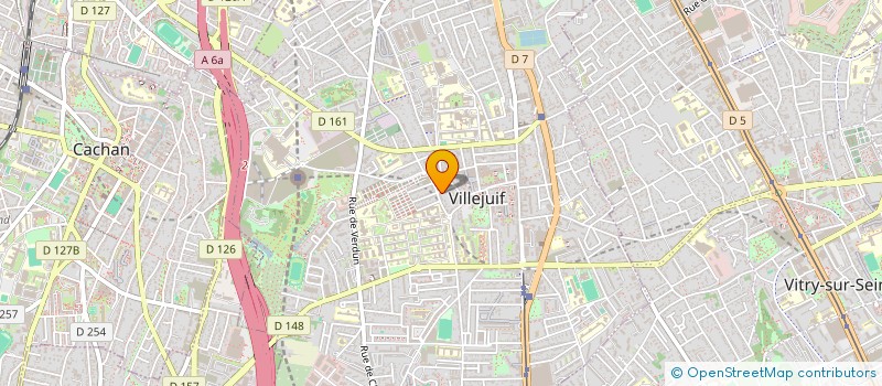 localisation de l'entreprise METAPHORE à VILLEJUIF