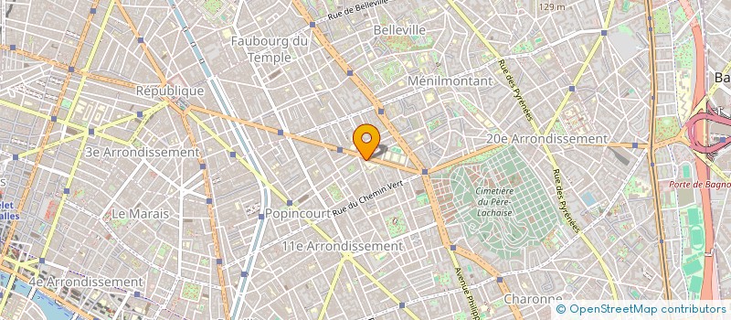 localisation de l'entreprise METAPHORE PRODUCTION à PARIS