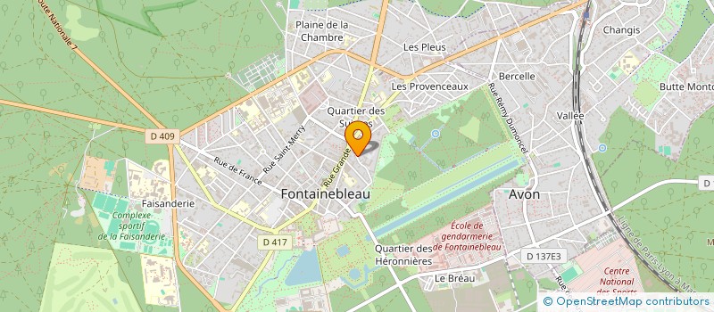 localisation de l'entreprise METAPRINT à FONTAINEBLEAU