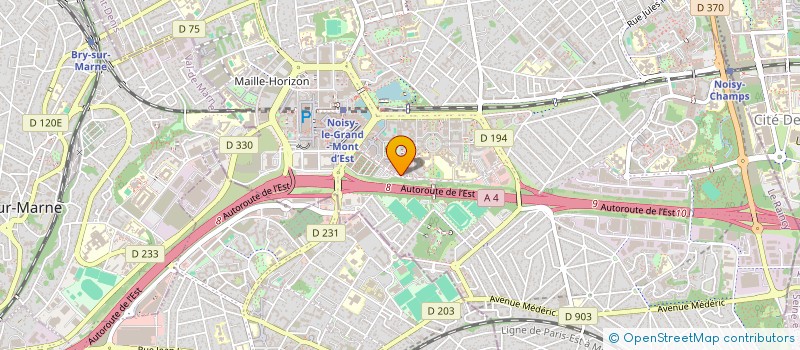 localisation de l'entreprise METAPRO à NOISY-LE-GRAND