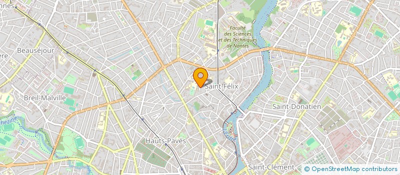 localisation de l'entreprise METAPROJETS à NANTES