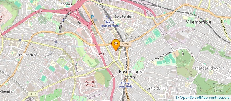 localisation de l'entreprise METAPV CONCEPT à ROSNY-SOUS-BOIS