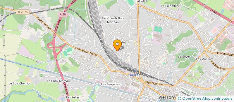 localisation de l'entreprise METAREA  VIERZON