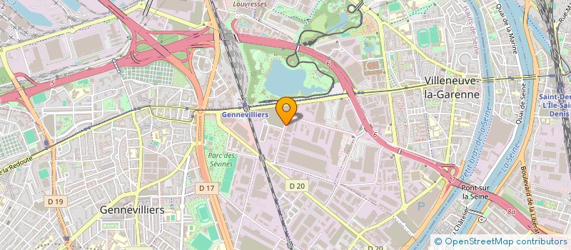 localisation de l'entreprise METART à GENNEVILLIERS