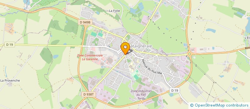 localisation de l'entreprise METARY  LA CHATAIGNERAIE