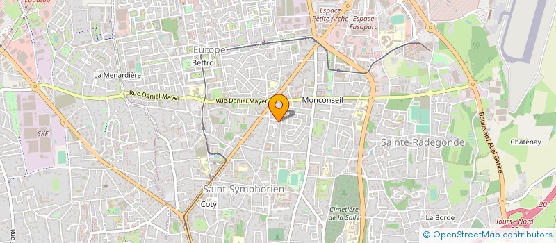 localisation de l'entreprise METASCENE  TOURS