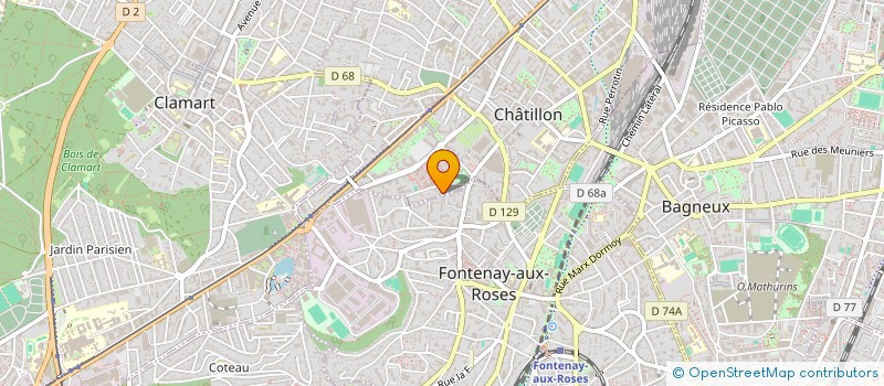 localisation de l'entreprise METASCOPE EUROPE à CHATILLON