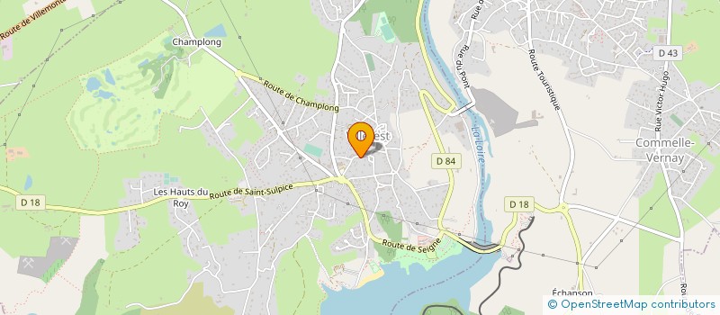 localisation de l'entreprise METASER ROANNE à VILLEREST