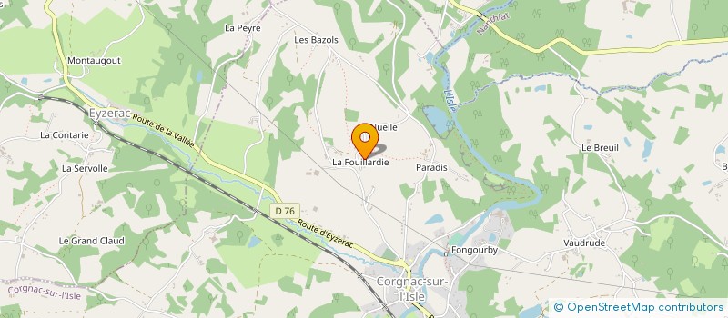 localisation de l'entreprise METASOLE à CORGNAC-SUR-L ISLE