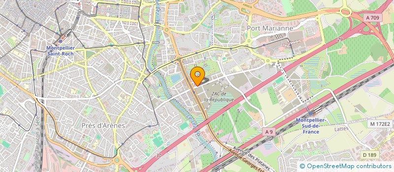 localisation de l'entreprise METASTRAT à MONTPELLIER