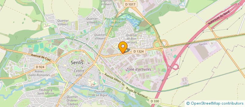 localisation de l'entreprise METATIS SERVICES  SENLIS