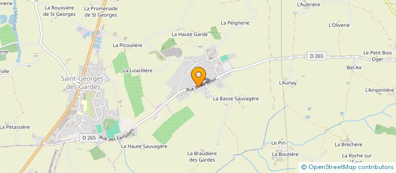 localisation de l'entreprise METATOLE à CHEMILLE-EN-ANJOU