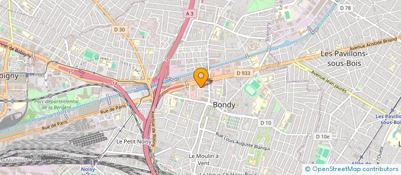 localisation de l'entreprise METATRANSPORT à BONDY