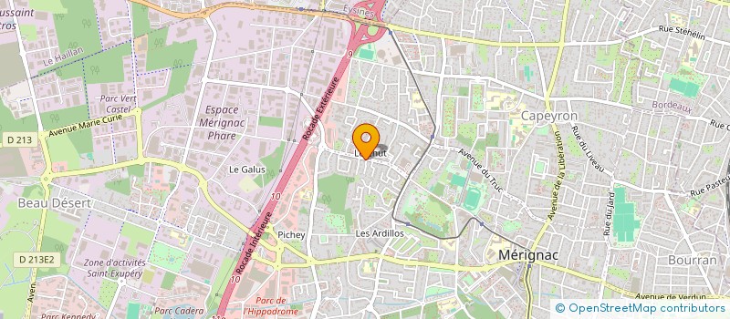 localisation de l'entreprise METATRON  MERIGNAC