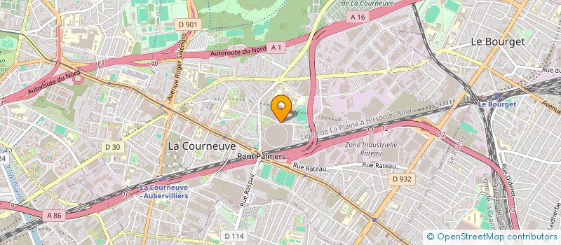 localisation de l'entreprise METAUX COURNEUVE à LA COURNEUVE