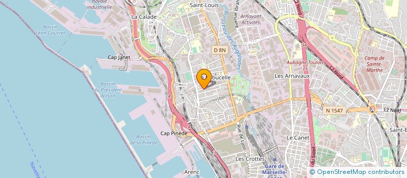 localisation de l'entreprise METAUX DE LA MEDITERRANEE à MARSEILLE