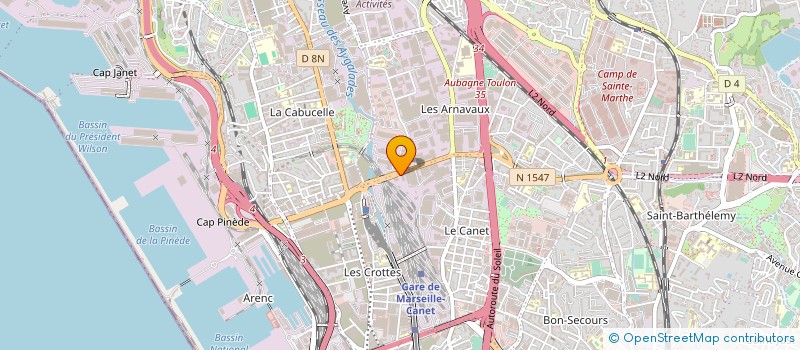 localisation de l'entreprise METAUX DU MIDI à MARSEILLE