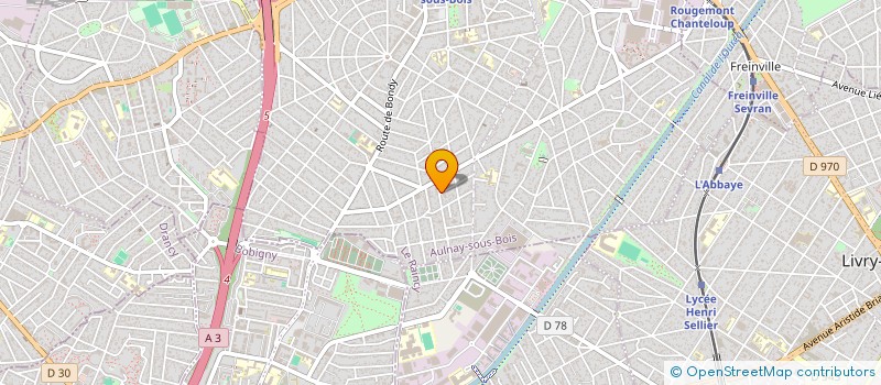 localisation de l'entreprise METAUX ET ALLIAGES NON FERREUX à AULNAY-SOUS-BOIS