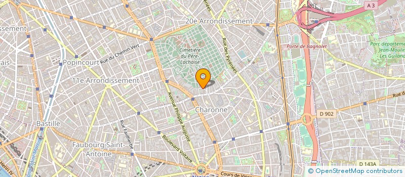 localisation de l'entreprise METAUX POLIS à PARIS