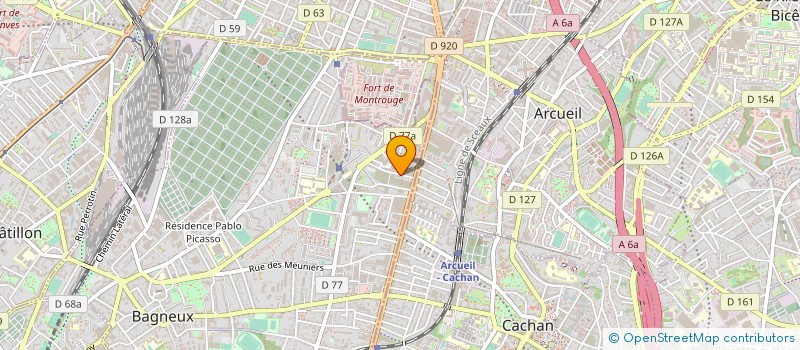 localisation de l'entreprise METAUX PRECIEUX INDUSTRIES SA à BAGNEUX
