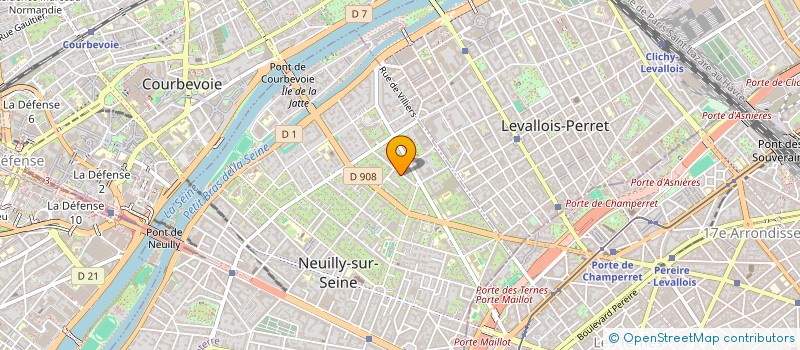 localisation de l'entreprise METAVERDE à NEUILLY-SUR-SEINE
