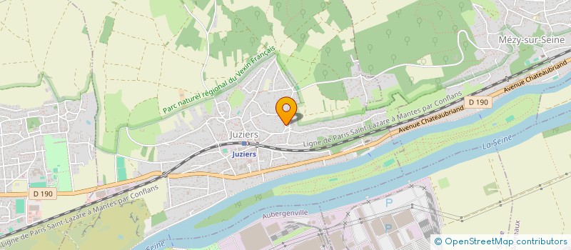 localisation de l'entreprise METAVISION  JUZIERS