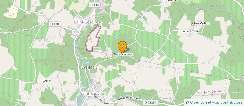 localisation de l'entreprise METAY  AUMAGNE