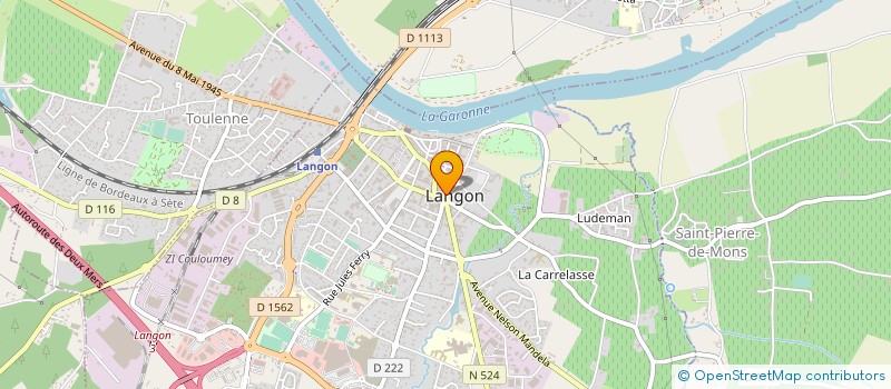 localisation de l'entreprise METAY-OPTIQUE SA à LANGON