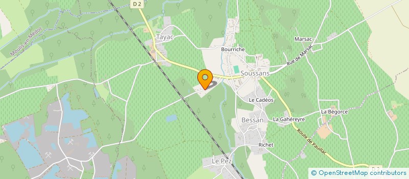 localisation de l'entreprise METAY SOLUTIONS  MOULIS-EN-MEDOC