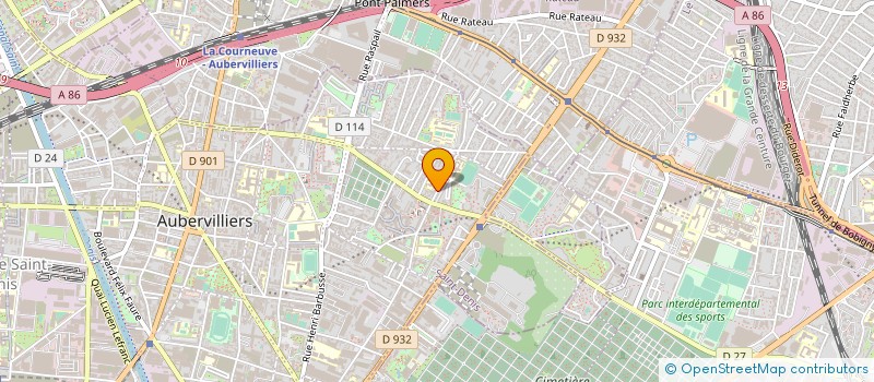 localisation de l'entreprise METE BATIMENT  AUBERVILLIERS