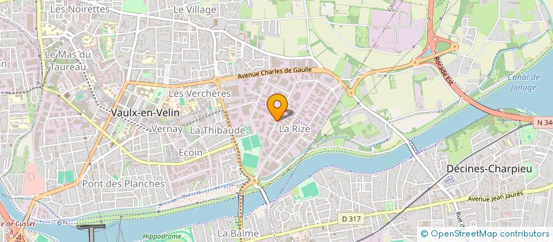 localisation de l'entreprise METECNO SOUND FRANCE à VAULX-EN-VELIN