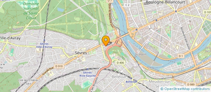 localisation de l'entreprise METECY à SEVRES