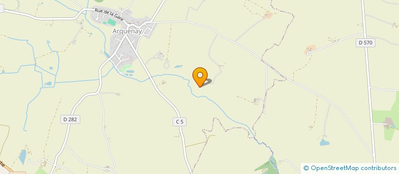 localisation de l'entreprise METELI3  ARQUENAY